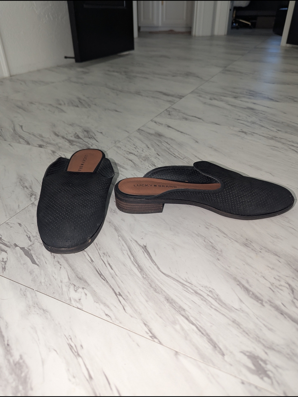 Black Slip On Loafer.